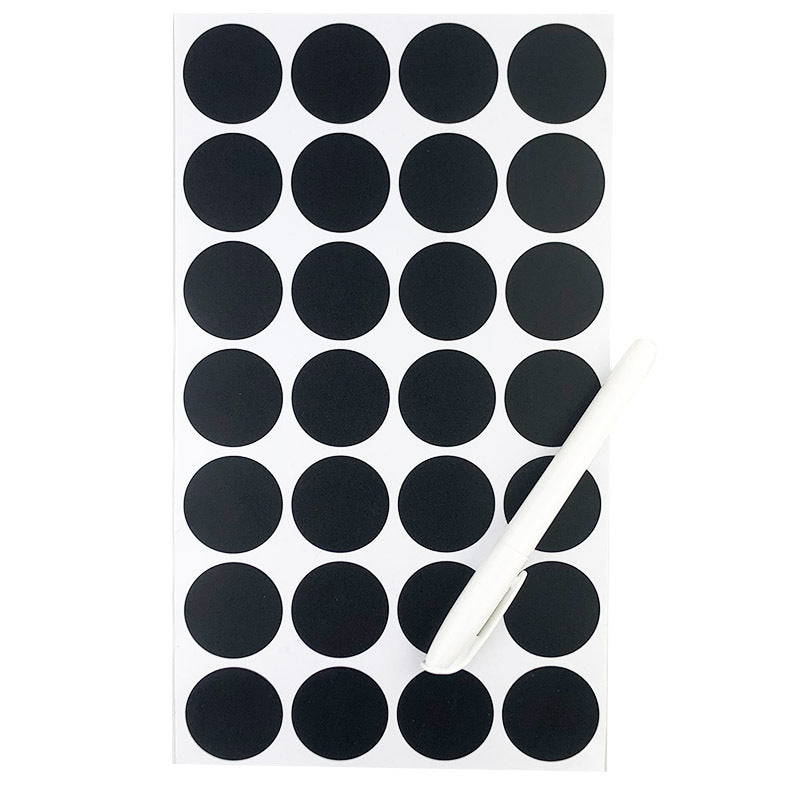 Erasable Round Chalkboard Labels