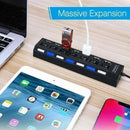 7-Port USB Hub, USB 2.0 or 3.0