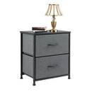 Fabric Drawer Nightstand Storage Set Of 2