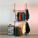 Adjustable Telescopic Clothes Hanging Rack