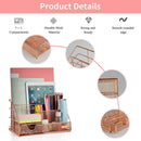 8-Compartment All-in-One Desk Organizer