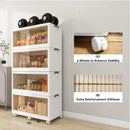 Collapsible Stackable Storage Bins With Wheels