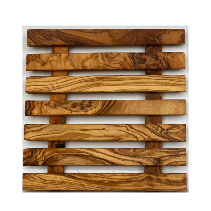 Olive Wood Square Pan Trivet