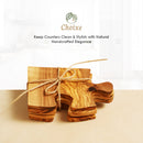 Olive Wood Puzzle Coaster Set Of 4