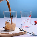 Frosted Glass Cat Paw Mug
