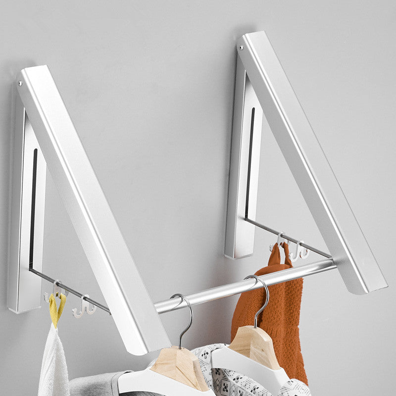 Folding Wall Mounted Clothes Hanger Rack