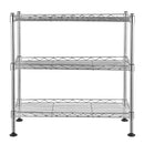 3-Tier Steel Pantry Cabinet Organizer Shelf