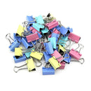 Assorted Metal Binder Clips, 90 Pieces