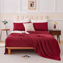 4-Piece Soft Cotton Blend Bedding Set Queen