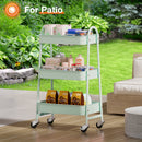 3-Tier Metal Rolling Utility Storage Cart