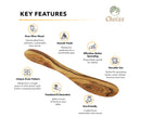 Olive Wood Bread Board And Butter Spreader Set