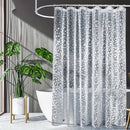 3D Pebble PEVA Shower Curtain Liner With Magnets