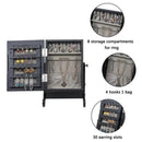 Mirrored Jewelry Cabinet Countertop Organizer