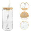 Glass Tumbler With Lid And Straw 17oz