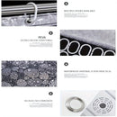 3D Pebble PEVA Shower Curtain Liner With Magnets