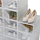 Clear Stackable Shoe Storage Boxes 18-Pack