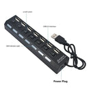 7-Port USB Hub, USB 2.0 or 3.0