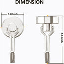 Heavy Duty Magnetic Hooks 8-Pack