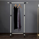 Rolling Clothes Rack With Bottom Shelves