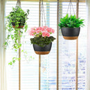 Hanging Planters With Drip Tray Set Of 4