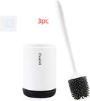 Silicone Toilet Brush And Holder Set