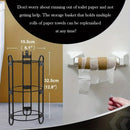 Freestanding Toilet Paper Holder With Shelf