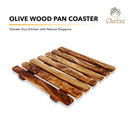 Olive Wood Square Pan Trivet