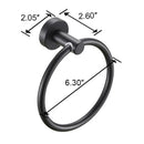 3-Piece Matte Black Bathroom Towel Bar Set