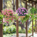 Hanging Planters With Drip Tray Set Of 4