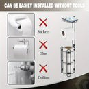 Freestanding Toilet Paper Holder With Shelf