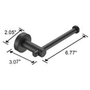 3-Piece Matte Black Bathroom Towel Bar Set