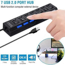 7-Port USB Hub, USB 2.0 or 3.0