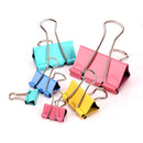 Assorted Metal Binder Clips, 90 Pieces