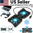 Dual-Fan USB Laptop Cooling Pad