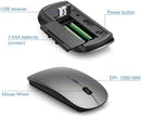 Full-Size Wireless Keyboard and Mouse Set
