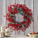 Eucalyptus And Berry Artificial Wreath 29in