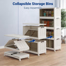 Collapsible Stackable Storage Bins With Wheels