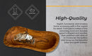 Olive Wood Wavy Decorative Bowl