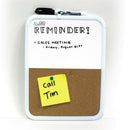 Dry Erase and Cork Combo Board With Marker