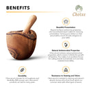 Olive Wood Mortar And Pestle