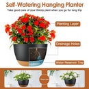 Hanging Planters With Drip Tray Set Of 4
