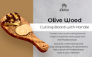 Olive Wood Cutting Board With Handle