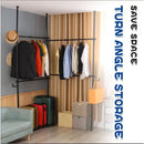 Adjustable Telescopic Clothes Hanging Rack