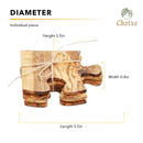 Olive Wood Puzzle Coaster Set Of 4