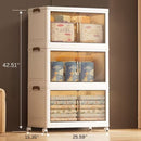 Collapsible Stackable Storage Bins With Wheels