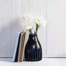 Black Ceramic Diamond Vase Set Of 3