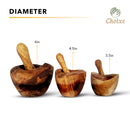Olive Wood Mortar And Pestle